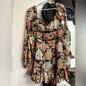 Flower boho dress